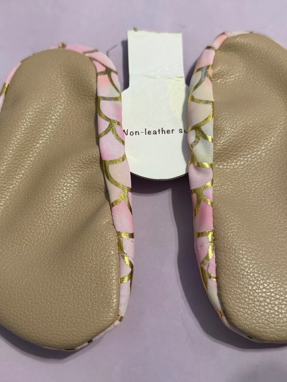 Sparkly swim shoes for little girl measurements in Picture